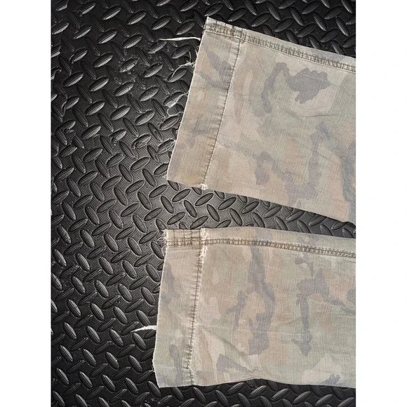 Urban Pipeline Mens Camo Cargo Pants 32x32 Green Brown Distressed Cotton Y2K - Picture 5 of 11